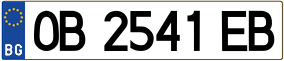 Trailer License Plate